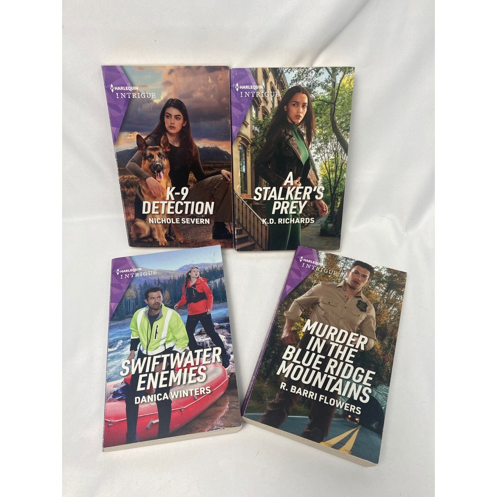 Harlequin Intrigue Romance‎ Book Lot 4 Paperback Mystery Romantic Suspense